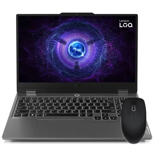لپ تاپ 15.6 اینچی لنوو مدل LOQ15 i7 13650HX 16GB 512SSD RTX4060 به همراه ماوس