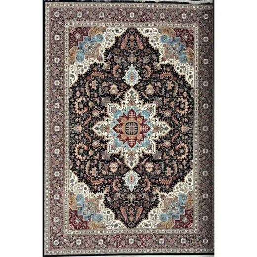 فرش 1200 شانه اکرلیک طرح هریس زمینه سرمه ای