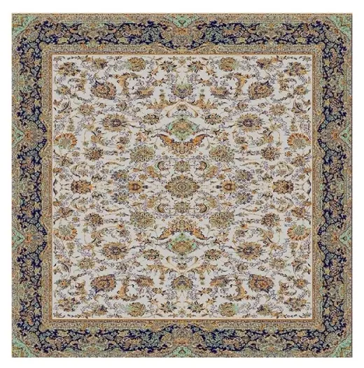 Hanox Square Machine-Made Carpet, “Marat” Design, Model HAN.107.1, Fringeless