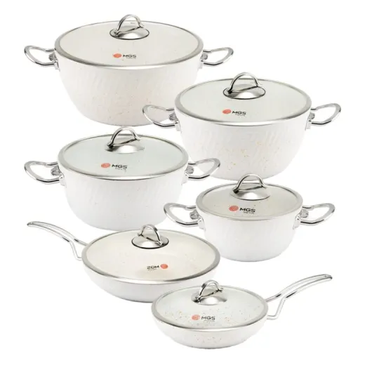سرویس قابلمه 12 پارچه ام جی اس طرح فورج کد FR03S