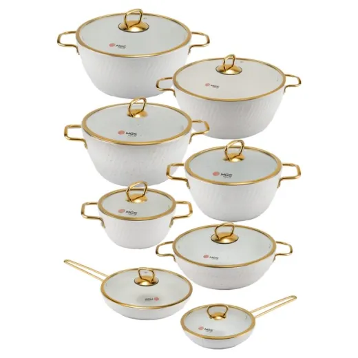 سرویس قابلمه 16 پارچه ام جی اس فورج کد FR04G White
