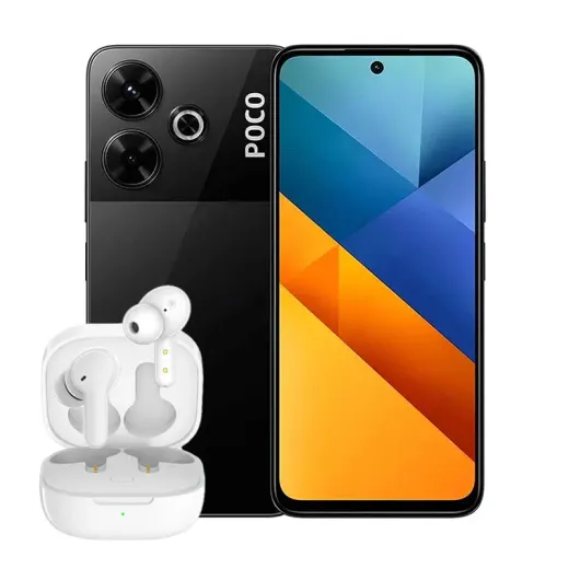 گوشی موبایل پوکو مدل M6 4G - به همراه T13 - مشکی
