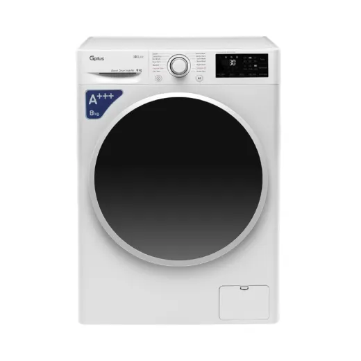 ماشین لباسشویی جی پلاس GWM-L807W ظرفیت 8 کیلوگرم