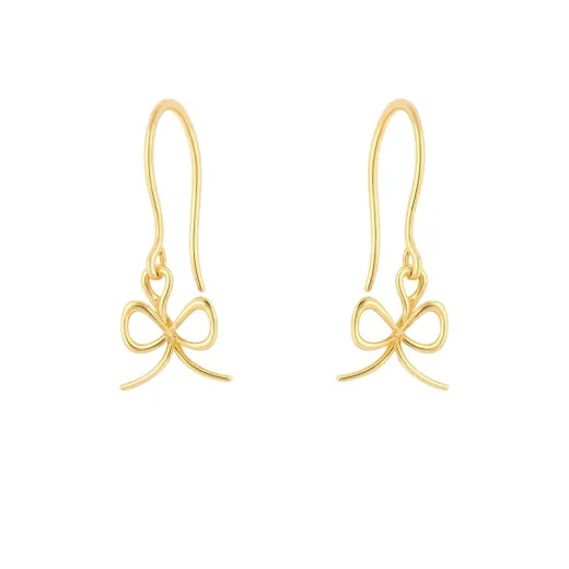 گوشواره طلا سری مینیمال پاپیون طرح 2