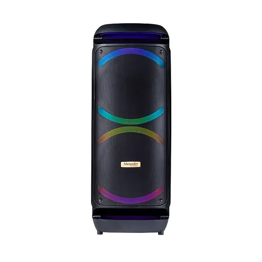 اسپیکر قابل حمل بلوتوثی سری ملودی باکس مکسیدر مدل AL1017 دارای 2 ساب‌ووفر 10 اینچ، USB ،AUX، رقص نور، میکروفون قابلیت اتصال دو دستگاه همزمان