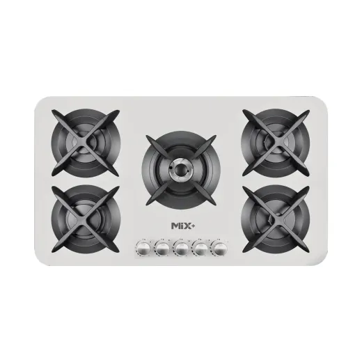 اجاق گاز شیشه ای رومیزی توکار میکس پلاس مدل IG503W
