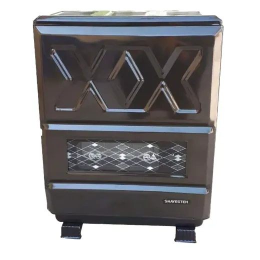 بخاری گازی شایسته دودکش‌دار jk8-2001 مشکی