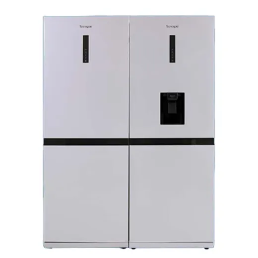 یخچال فریزر دوقلو تاکنوگلد مدل 702R-700F سفید یخساز اتوماتیک داخلی آبریز اتوماتیک