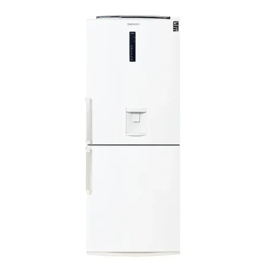 یخچال فریزر کمبی فریزر پایین تکنوسان مدل AKRF-NF328 یخساز دستی آبریز دار