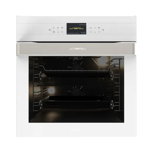 فر برقی شیشه ای توکار RO-611W سفید رابیتس