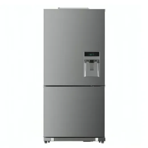 یخچال فریزر کمبی فریزر پایین اسنوا مدل SBDi-L300 عرض 81 یخساز دستی آبریز دار