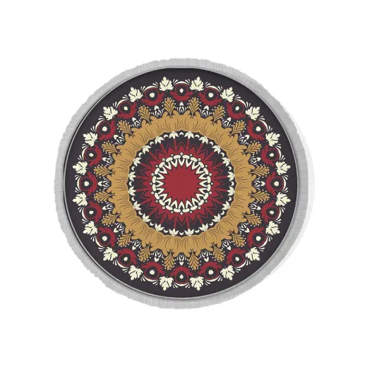 فرش ماشینی گرد هانوکس طرح طاووس کد IFC.2829.00