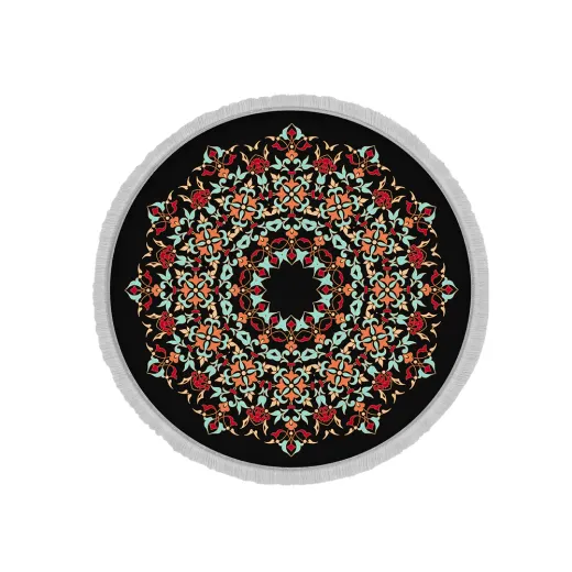 فرش ماشینی گرد هانوکس طرح بروجردی کد IFC.2829.03