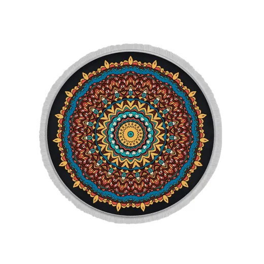 فرش ماشینی گرد هانوکس طرح اصفهان کد IFC.2829.06