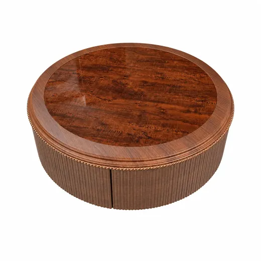 جلو مبلی و عسلی دیمولوکس مدل ژوبین Walnut