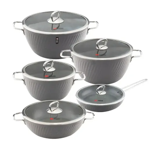سرویس قابلمه 10 پارچه ام جی اس فورج FR04S Titanium