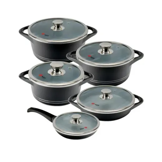 سرویس قابلمه 10 پارچه گرانیت ام جی اس طرح ایتالیا B