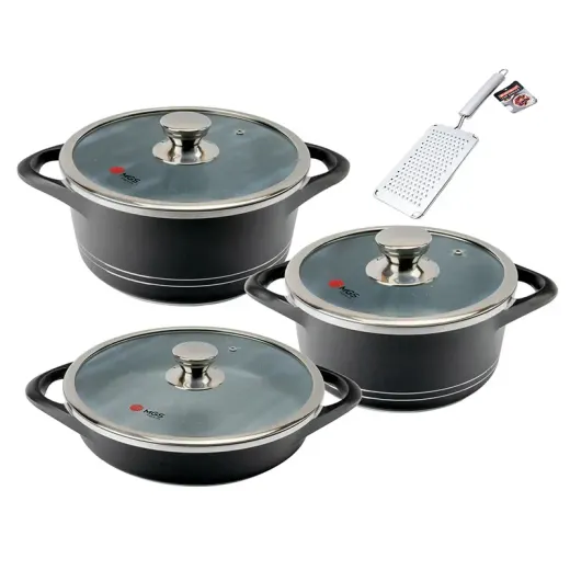سرویس قابلمه 7 پارچه ام جی اس مدل ایتالیا B Flat