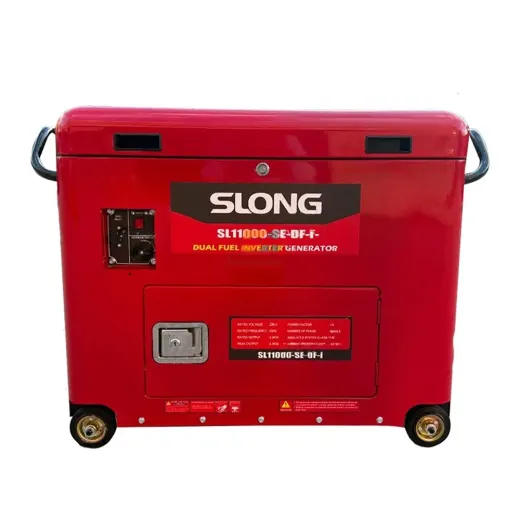 موتور برق دوگانه سوز اینورتر 9.5 کیلووات سایلنت اسلانگ گاز و بنزین مدل SL11000W-SE-i -DF