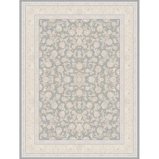 فرش 1200 شانه اکرلیک هایبالک(گل برجسته) شاهرخ تراکم 3600 مدل بنفشه زمینه نقره ای