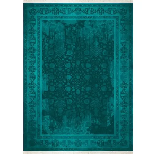 فرش ابریشم ماشینی ۱۲۰۰ شانه کد T1071
