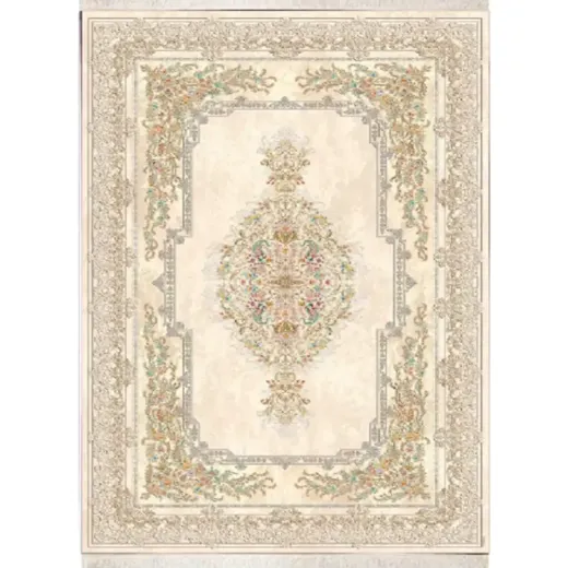 فرش ابریشم ماشینی ۱۲۰۰ شانه کد T1084