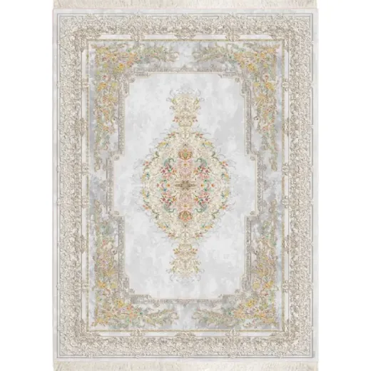 فرش ابریشم ماشینی ۱۲۰۰ شانه کد T1082