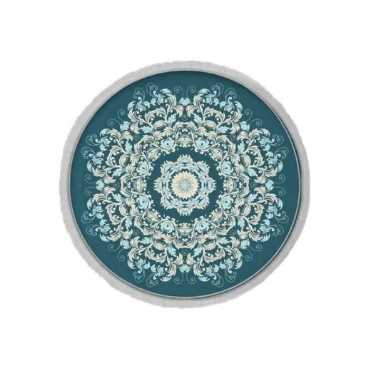 Hanox round machine-woven carpet, jade design, code IFC.2828.00