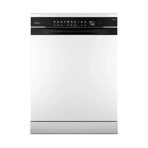 ماشین ظرفشویی جی پلاس مدل GDW-R1599W.MIS ظرفیت 15 نفر 3 سبد