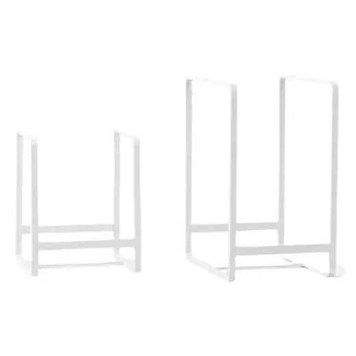استند بشقاب فلزی دو عددی لازا مدل KT-RK-06 White