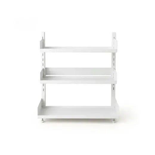 استند فلزی 3 طبقه قابل تنظیم لازا مدل KT-RK-07 White