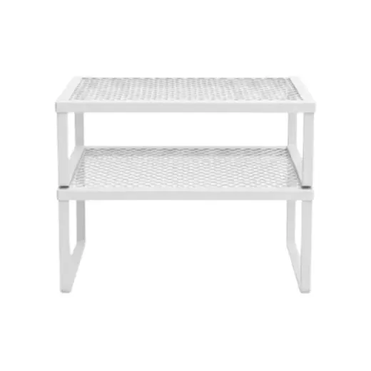 شلف فلزی دو طبقه چند حالته لازا مدل KT-SH-02 White