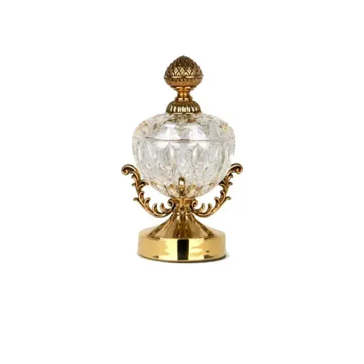 قندان کریستال و برنج هارپات مدل RS-009-G