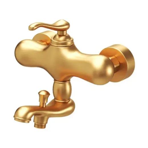 شیر دوش کسری مدل پالرمو Gold Matt