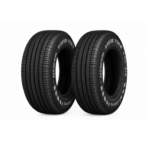 لاستیک خودرو برند کویر سایز 225/60/18 دو حلقه