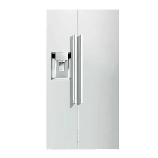یخچال فریزر ساید بای ساید زیرووات مدل SBS ZS 80 XW(N1) کابین ساده، دارای آبریز اتومات و یخساز اتومات White