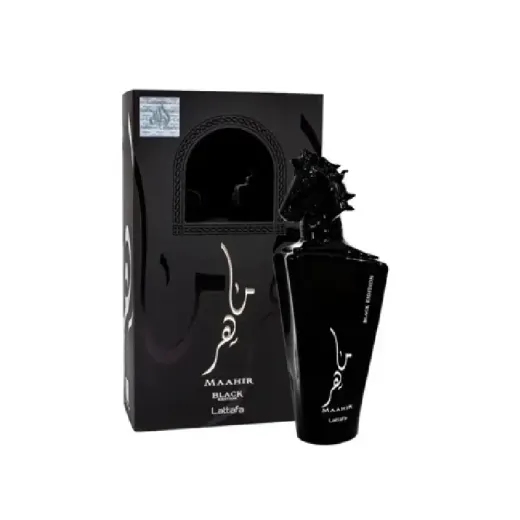 ادو پرفیوم لطافه مدل Maahir Black Edition اصل
