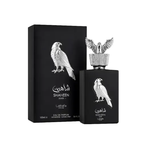 ادو پرفیوم مردانه لطافه شاهین سیلور مدل Shaheen Silver اصل