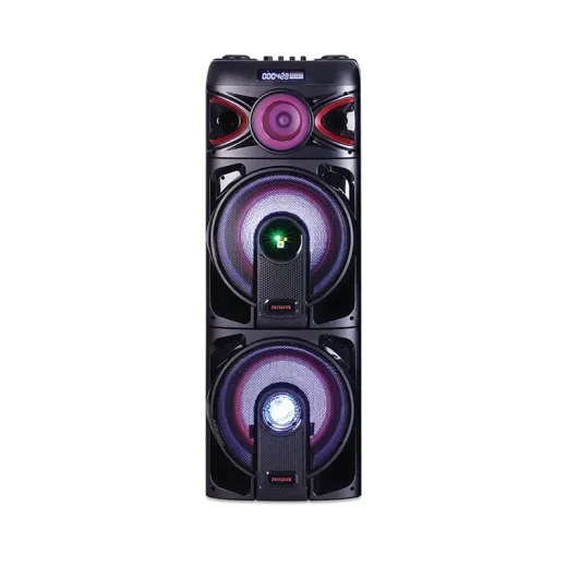 اسپیکر آیوا مدل AW-X1124DSP PRO دارای 2 ساب ووفر 12 اینچ، رقص نور و کارائوکه