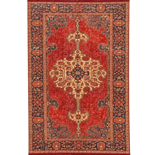فرش 1200 شانه مرداس تراکم 3600 مدل کهنه نما کد N1010 زمینه تمام رنگ - تصویر 1