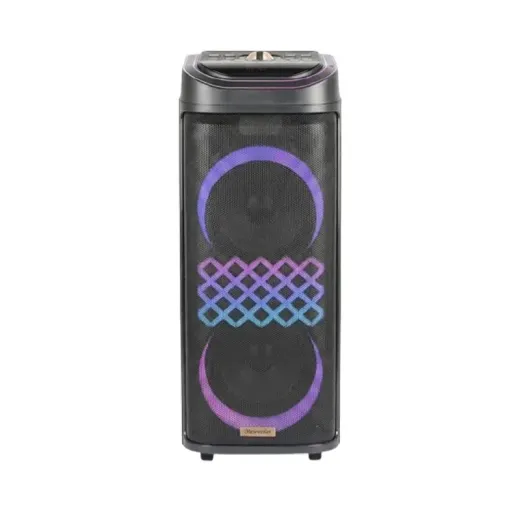 اسپیکر مکسیدر مدل MX-DJ2101 CN10E50 دارای 2 ساب ووفر 10 اینچ، رقص نور، کارائوکه