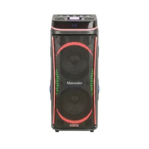 اسپیکر مکسیدر مدل MX-DJ2101 CN10E51 دارای 2 ساب ووفر 10 اینچ، رقص نور، کارائوکه