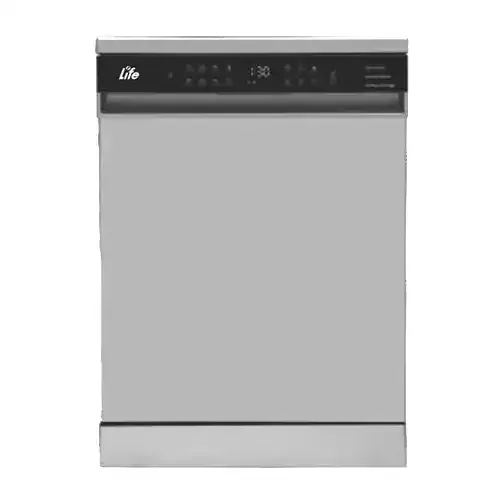 ماشین ظرفشویی لایف مدل 1560W/S ظرفیت 15 نفر 3 سبد