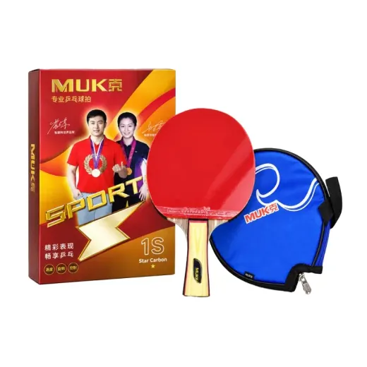 راکت پینگ پنگ MUKE مدل 2S Star Carbon همراه کیف