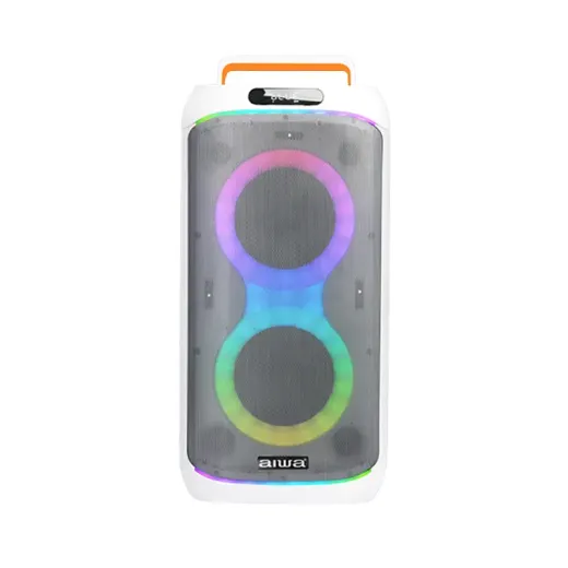 اسپیکر آیوا مدل AW-X1653DSP دارای 2 ساب ووفر 6.5 اینچ، رقص نور، کارائوکه و میکروفون