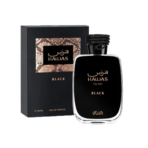 ادو پرفیوم مردانه رصاصی مدل Hawas Black اصل