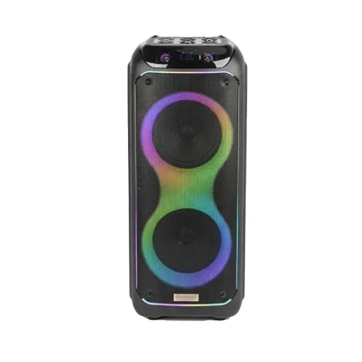 اسپیکر قابل حمل بلوتوثی مکسیدر مدل MX-DJ2101 CN10E48 دارای 2 ساب ووفر 10 اینچ، رقص نور، کارائوکه، AUX ،USB