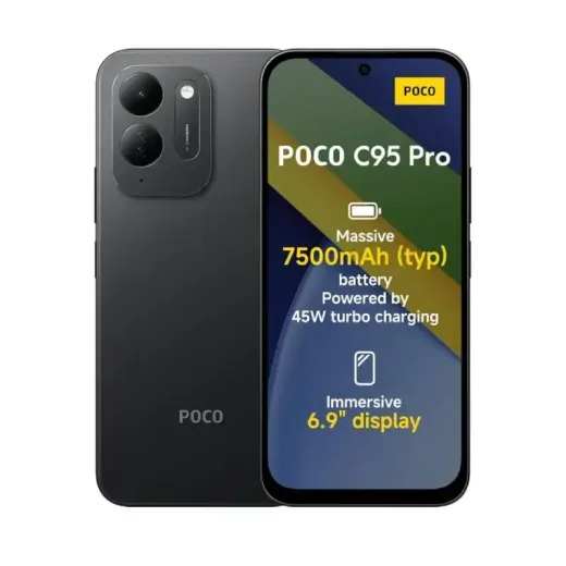 گوشی موبایل شیائومی مدل Poco C95 Pro دو سیم کارت ظرفیت 256 گیگابایت و رم 8 گیگابایت
