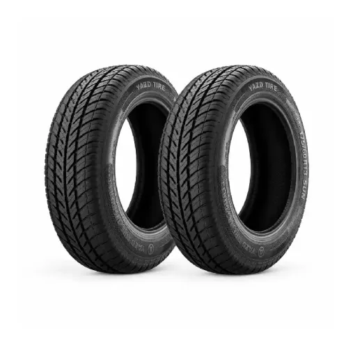 لاستیک خودرو برند یزدتایر سایز 175/60/13 گل SUN دو حلقه