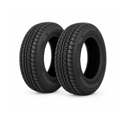 لاستیک خودرو برند ایران تایر سایز 165/70/13 گل SERANZA دو حلقه